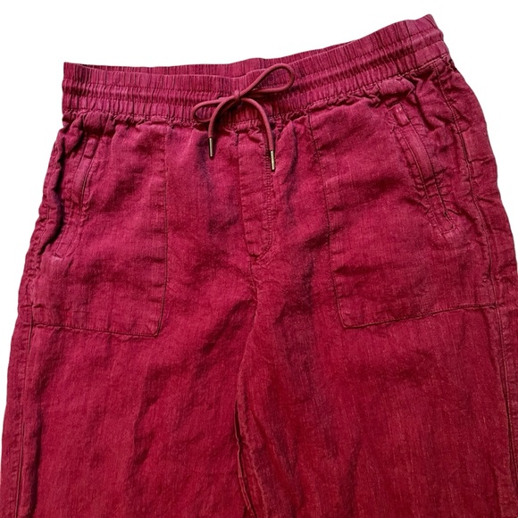 Athleta Retreat Linen Wide Leg Pant, Sz 12 - Picture 7 of 16